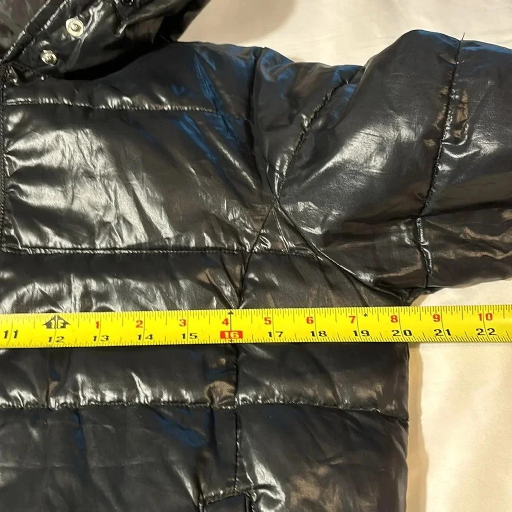 Aeropostale Black Puffer Y2K Full Zip Jacket size M - Picture 13 of 15